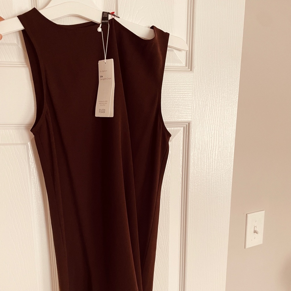 Retail $218 Eileen Fisher Silk Georgette Blouse